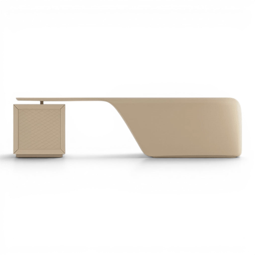 Dolly Best Luxury Beige Desk in Egypt - Elhelow Style office furniture, image 3