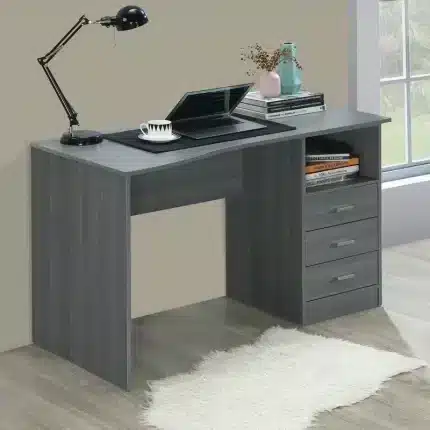 مكتب خشب رمادي-Gray Wood Desk