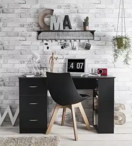 Black Home Office Desk