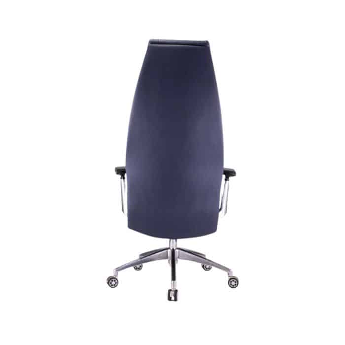 Black Bello chair - senior management chair Made of flame-resistant leather