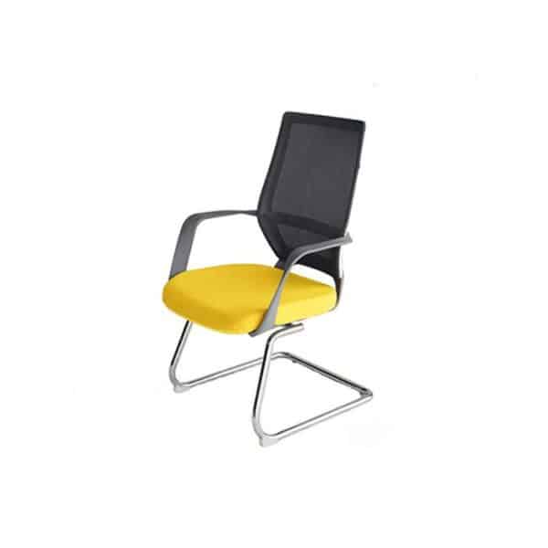 Fixed Mesh Chair With Steel Base
