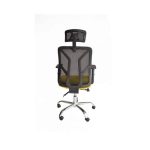 Black Yellow Adjustable Chair With Headrest