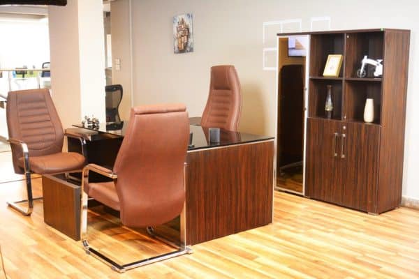 Glass Manager Desk: Best Office Desk In Elhelow Style