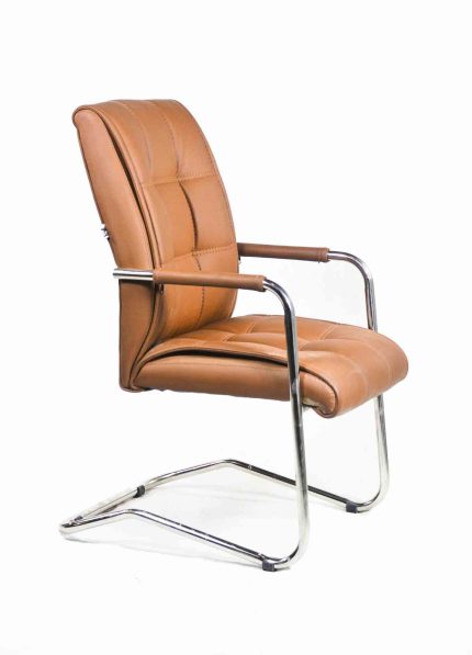 Leather brown chair for waiting area