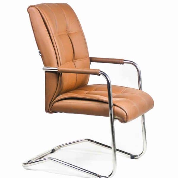 Leather brown chair for waiting area