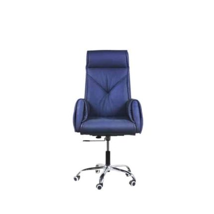 Blue Leather Manager Chair