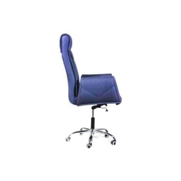 Blue Leather Manager Chair
