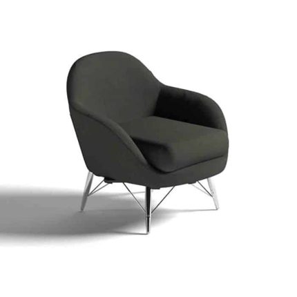 كرسي انتريه رمادي-Egyptian Gray Lounge chair