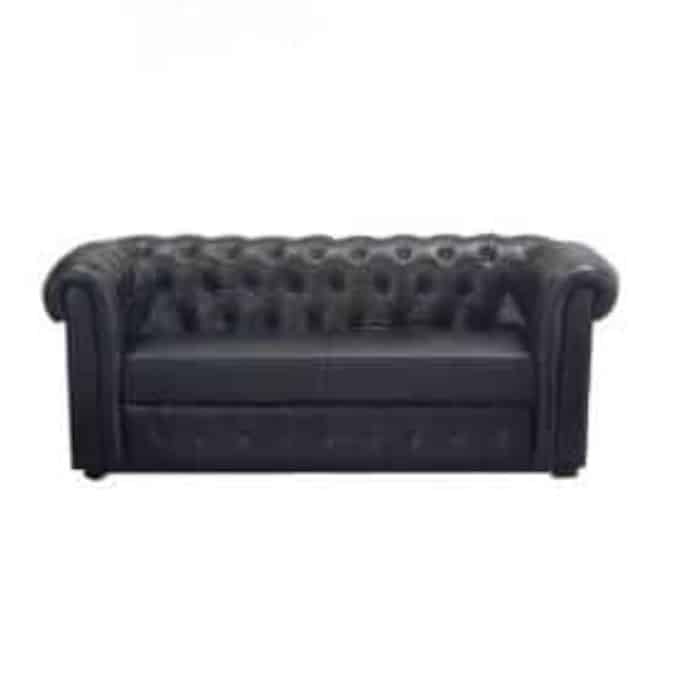 Chester Black Sofa - طقم كنب تشيستر أسود