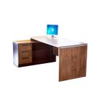 Staff desk with side drawers