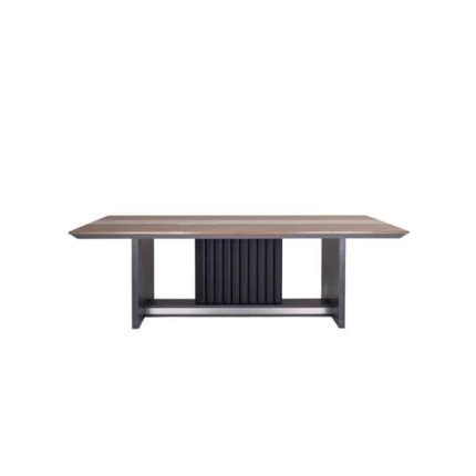 Gentry meeting table MDF board dark brown wood texture