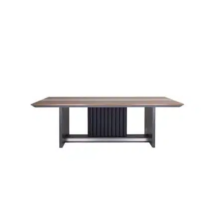 Gentry meeting table MDF board dark brown wood texture