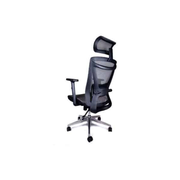 Black Luxury executive office chair swivel and ergonomic