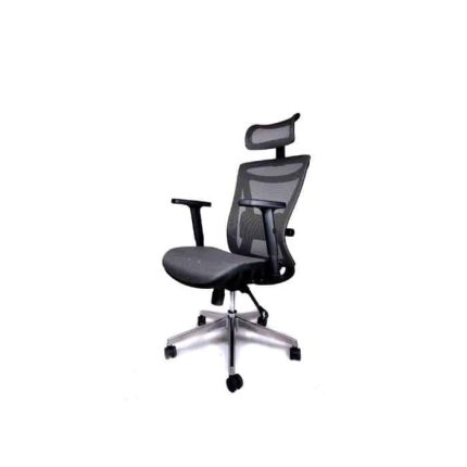 Black Luxury executive office chair swivel and ergonomic