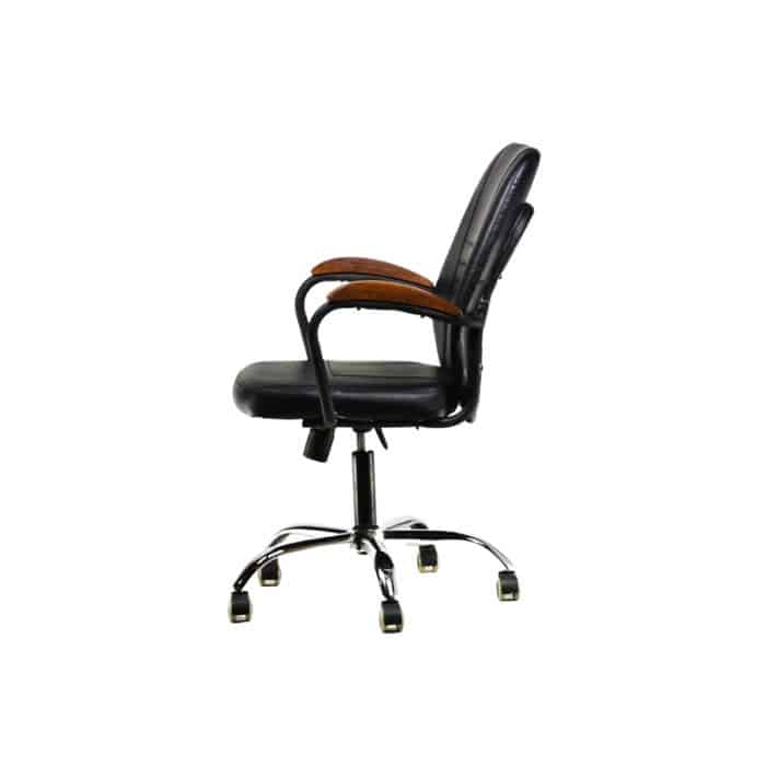 Office Leather Chair 50 CM - black