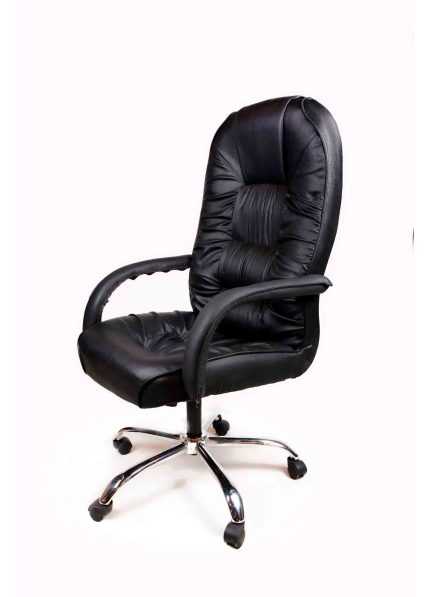 High manager Leather Office Chair Black - كرسي مكتب جلد عالي الجودة أسود