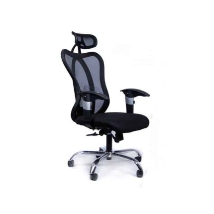 Black mesh office chair