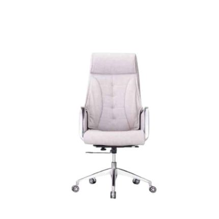 Modern Luxury Gray Leather Chair