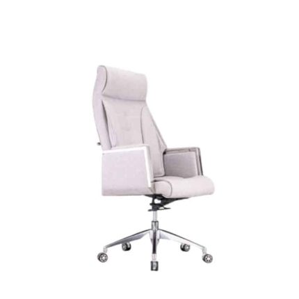 Modern Luxury Gray Leather Chair