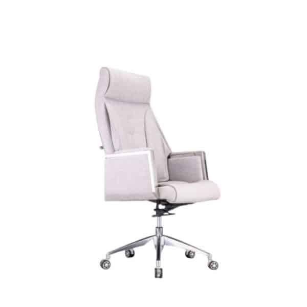 Modern Luxury Gray Leather Chair