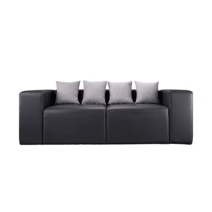 Black Leather Sofa