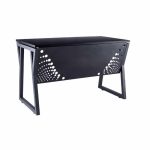 Black Metal Office Desk-مكتب معدني أسود