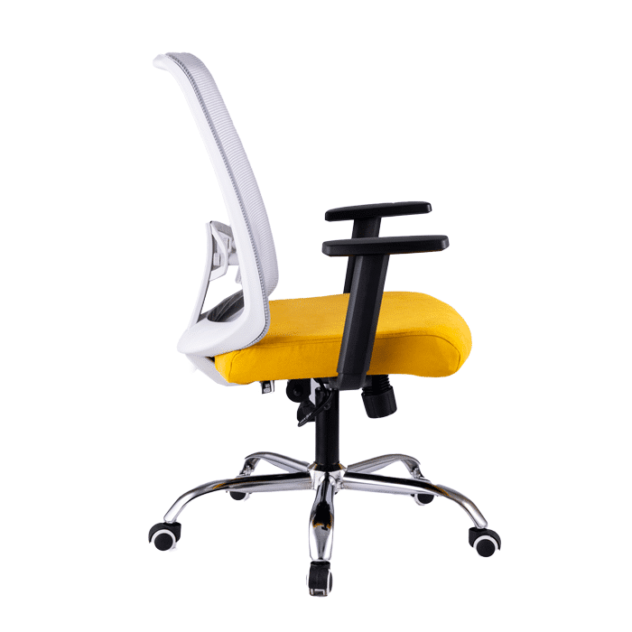 Yellow Empolyee Mesh Chair