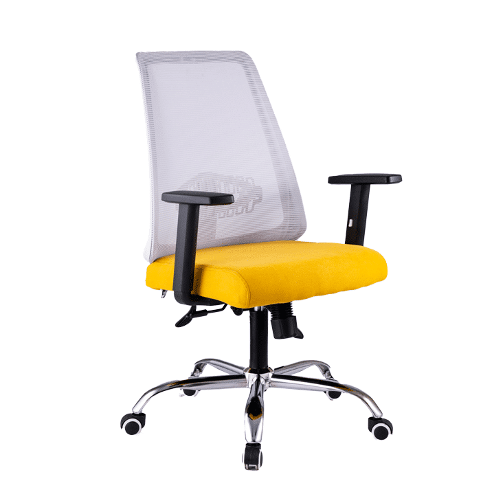 Yellow Empolyee Mesh Chair