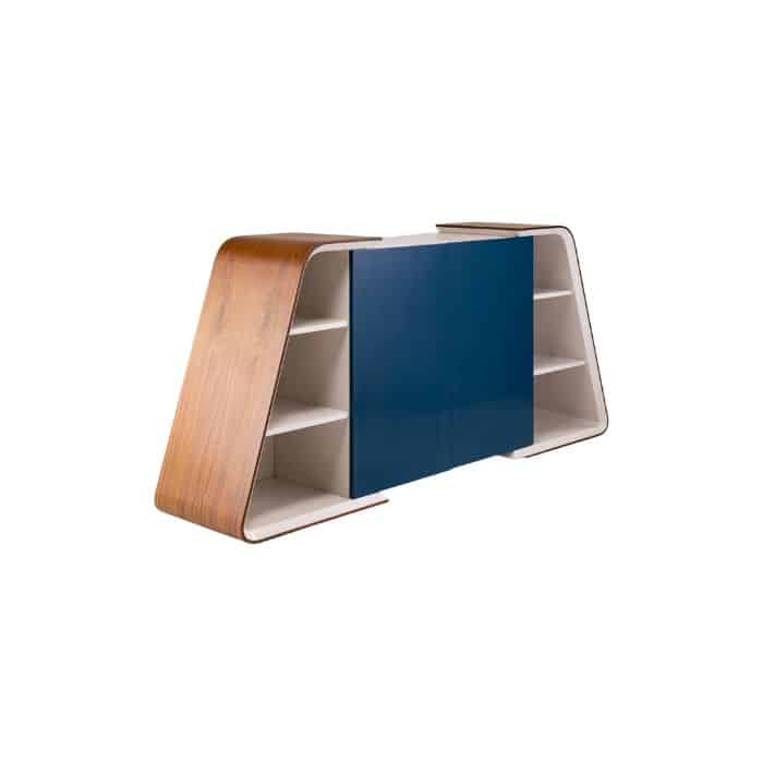 Wooden Storage Cabinets With Doors And Shelves-مكتبة فخمة خشب عالي الجودة بأبواب ورفوف