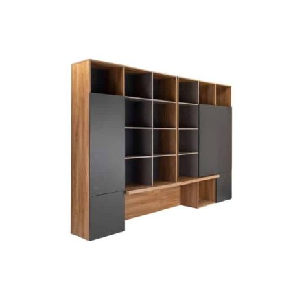 مكتبة حائط مودرن للشركات-Modern Wall Unit Cabinet