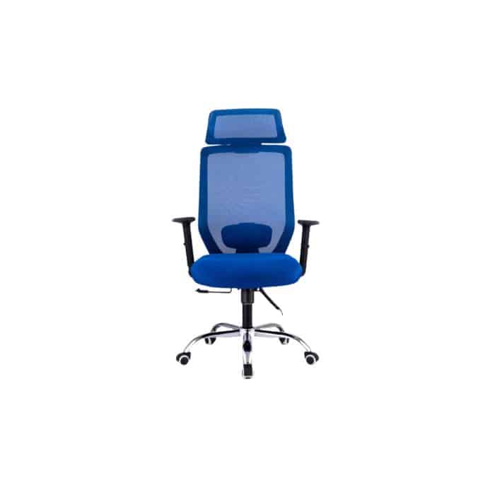 Blue Upper Managment Mesh Chair