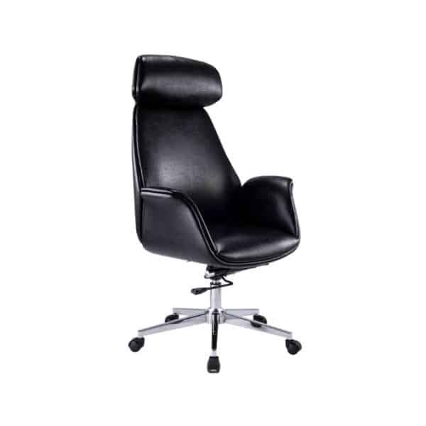 Black Leather Executive Chair-كرسي جلد اسود