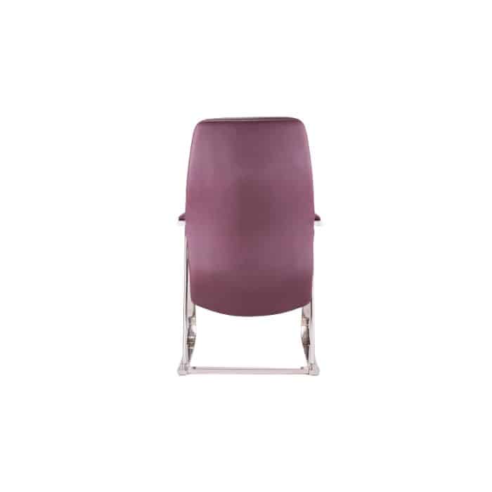 Waiting Purple Leather Chair