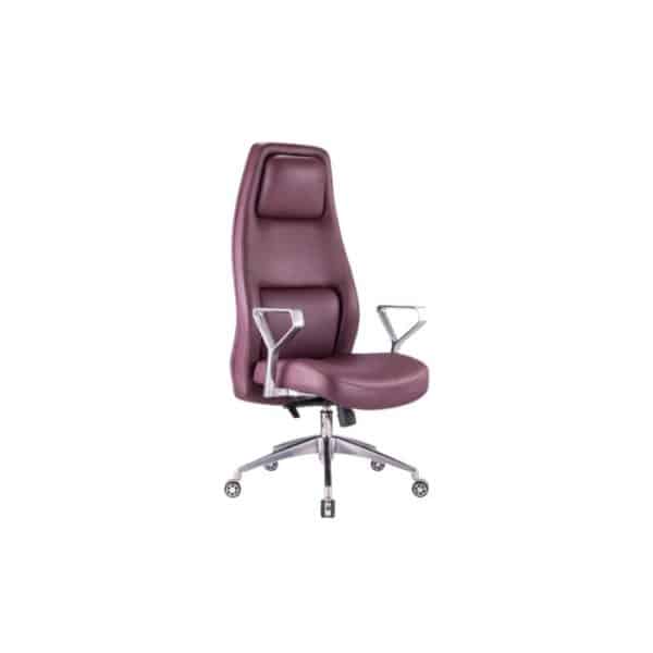 Purple Leather Chair-كرسي جلد بنفسجي