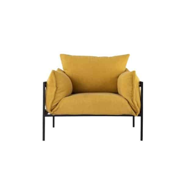 Yellow Fabric Sofa Chair