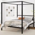 Detachable and installable metal bed (210 x 152 x 182 cm)