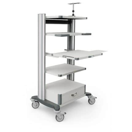 Medical workstation on wheels